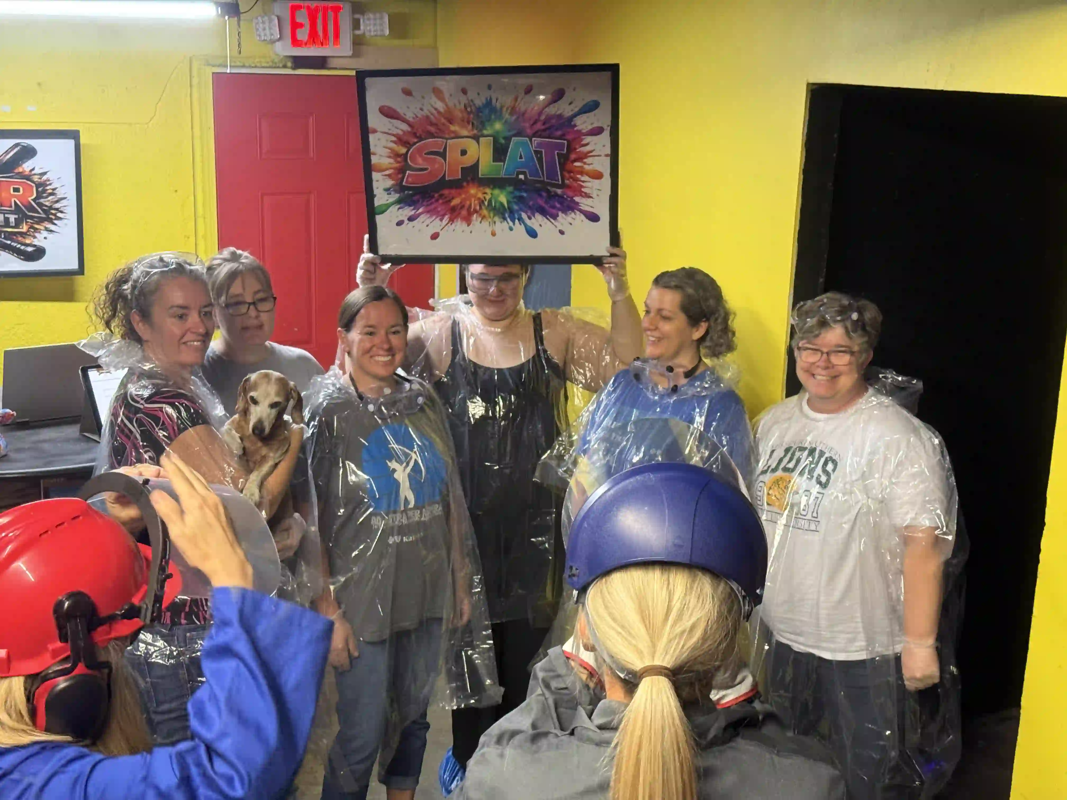 Large corporate group in the Splat Room